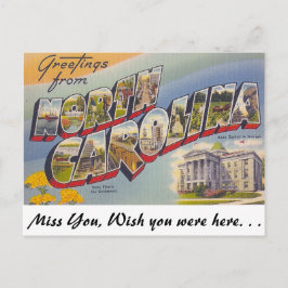 Grüße aus North Carolina Postkarte