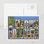 Grüße aus North Carolina Postkarte (Vorne/Hinten)