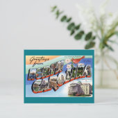 Grüße aus North Carolina Postkarte (Stehend Vorderseite)