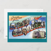 Grüße aus North Carolina Postkarte (Vorne/Hinten)