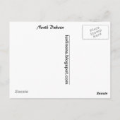 Grüße aus North Dakota Postkarte (Rückseite)