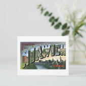 Grüße aus Norwich, Connecticut! Postkarte (Stehend Vorderseite)
