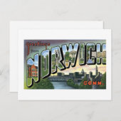 Grüße aus Norwich, Connecticut! Postkarte (Vorne/Hinten)
