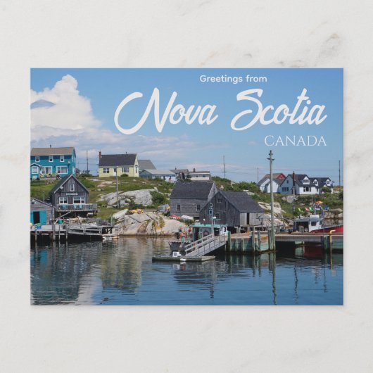 Grüße aus Nova Scotia Kanada Postkarte (Vorderseite)