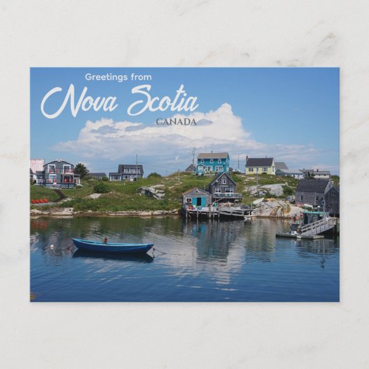 Grüße aus Nova Scotia Kanada Postkarte (Vorderseite)