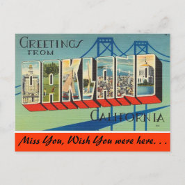 Grüße aus Oakland Postkarte