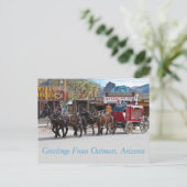 Grüße aus Oatman, Arizona Postkarte (Stehend Vorderseite)