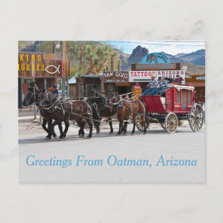 Grüße aus Oatman, Arizona Postkarte