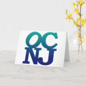 Grüße aus Ocean City Karte (Gelbe Blume)