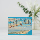 Grüße aus Ocean City MD Postkarte (Stehend Vorderseite)