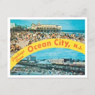 Grüße aus Ocean City, New Jersey Reise Postkarte
