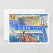 Grüße aus Ocean City, New Jersey Travel Postkarte (Vorne/Hinten)