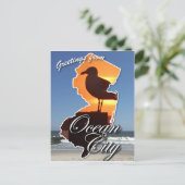 Grüße aus Ocean City, NJ Postkarte (Stehend Vorderseite)