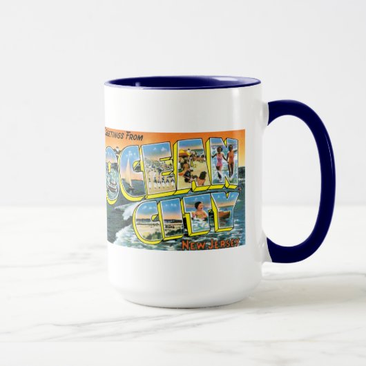 Grüße aus Ocean City, NJ Tasse (Rechts)