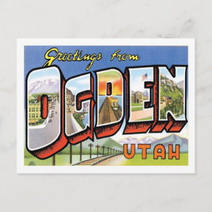 Grüße aus Ogden Utah US Stadt Postkarte