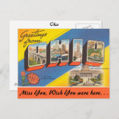 Grüße aus Ohio Postkarte (Vorne/Hinten)
