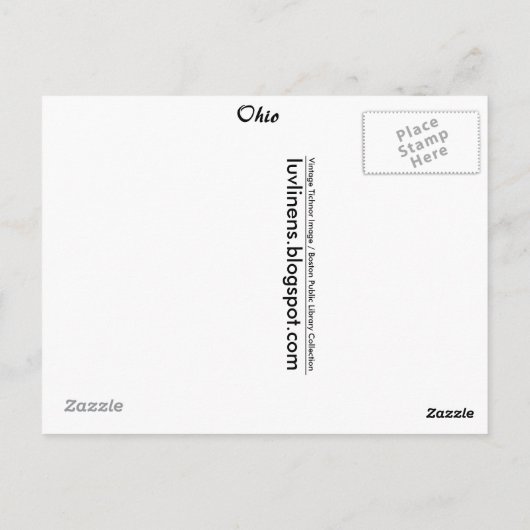 Grüße aus Ohio Postkarte (Rückseite)