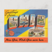 Grüße aus Ohio Postkarte (Vorderseite)