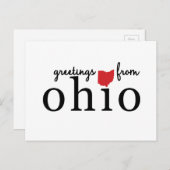 Grüße aus Ohio Postkarte (Vorne/Hinten)