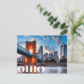Grüße aus Ohio Postkarte (Stehend Vorderseite)