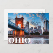 Grüße aus Ohio Postkarte (Vorne/Hinten)
