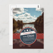 Grüße aus Ohio Postkarte (Vorne/Hinten)