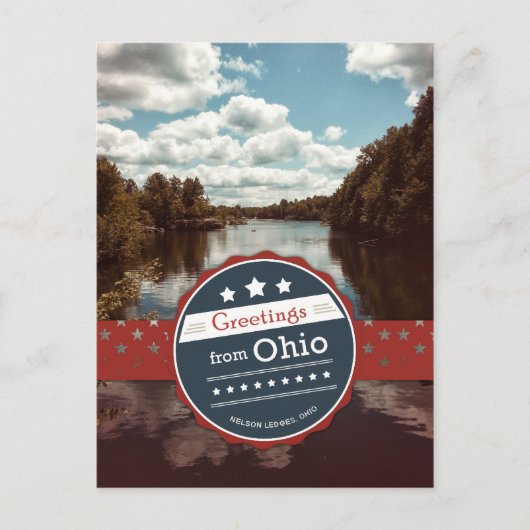 Grüße aus Ohio Postkarte (Vorderseite)