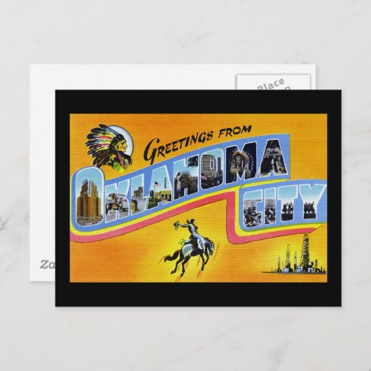 Grüße aus Oklahoma City Oklahoma Postkarte (Vorne/Hinten)