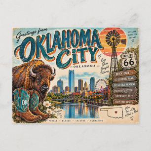 Grüße aus Oklahoma City Postkarte