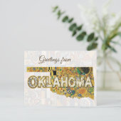Grüße aus Oklahoma Postkarte (Stehend Vorderseite)
