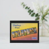 Grüße aus Oklahoma Postkarte (Stehend Vorderseite)
