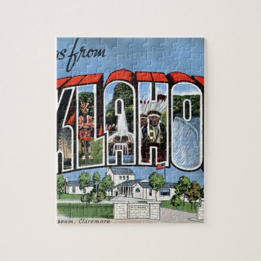 Grüße aus Oklahoma Puzzle (Vertikal)
