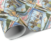Grüße aus Oregon Geschenkpapier (Rolleneckpunkt)