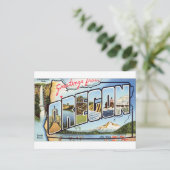 Grüße aus Oregon Postkarte (Stehend Vorderseite)