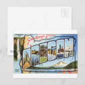 Grüße aus Oregon Postkarte (Vorne/Hinten)