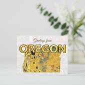 Grüße aus Oregon Postkarte (Stehend Vorderseite)