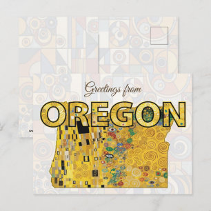 Grüße aus Oregon Postkarte
