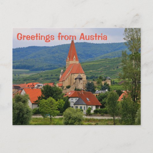 Grüße aus Österreich, Weißenkirchen Postkarte (Vorderseite)