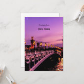 Grüße aus Paris, Frankreich Karte (Vorderseite/Rückseite Beispiel)