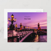 Grüße aus Paris, Frankreich Postkarte (Vorne/Hinten)