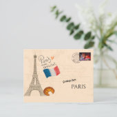Grüße aus Paris Postkarte (Stehend Vorderseite)