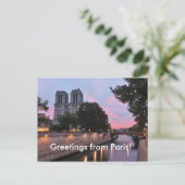 Grüße aus Paris! Postkarte (Stehend Vorderseite)
