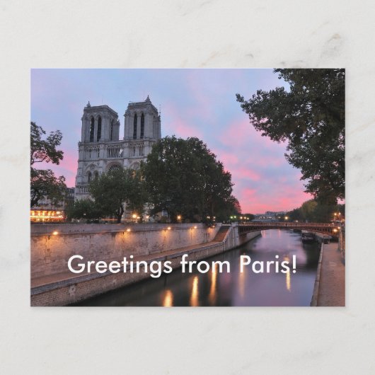 Grüße aus Paris! Postkarte (Vorderseite)