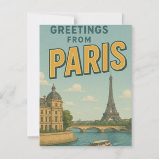 Grüße aus Paris Postkarte