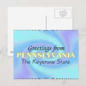 Grüße aus Pennslyvania Postkarte (Vorne/Hinten)