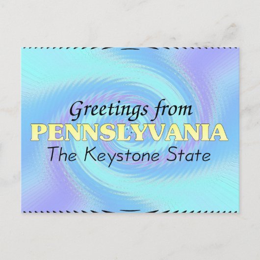 Grüße aus Pennslyvania Postkarte (Vorderseite)