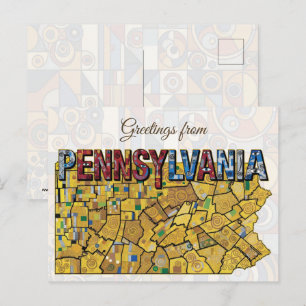 Grüße aus Pennsylvania Postkarte