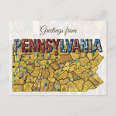 Grüße aus Pennsylvania Postkarte (Vorderseite)