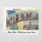 Grüße aus Pennsylvania Postkarte (Vorne/Hinten)