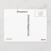 Grüße aus Pennsylvania Postkarte (Rückseite)